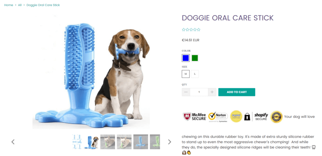 shopify-dropshipping-store-example-dogpawty-color-selection-example-1536x744