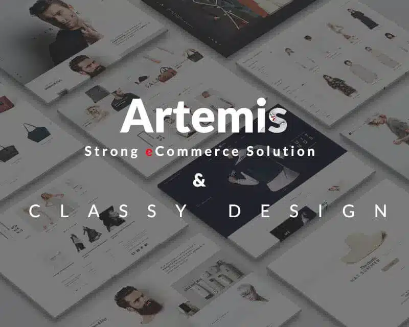 Conception élégante et solution eCommerce Artemis.