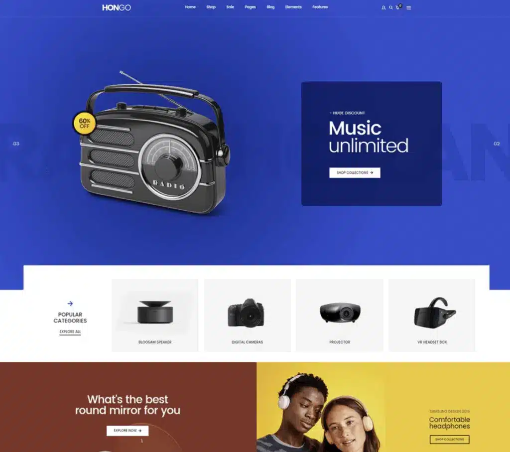 Site de vente de matériel audio et électronique.