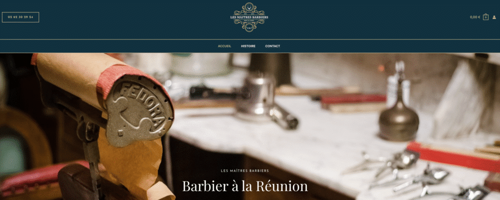 Cabinet de barbier traditionnel à La Réunion