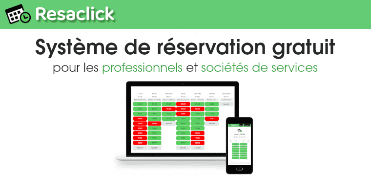 page accueil resaclick