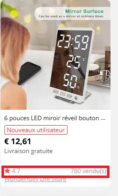 avis produits AliExpress