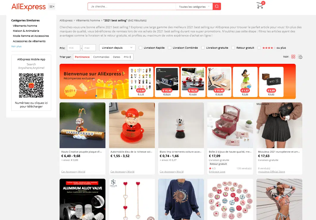 best sellers AliExpress