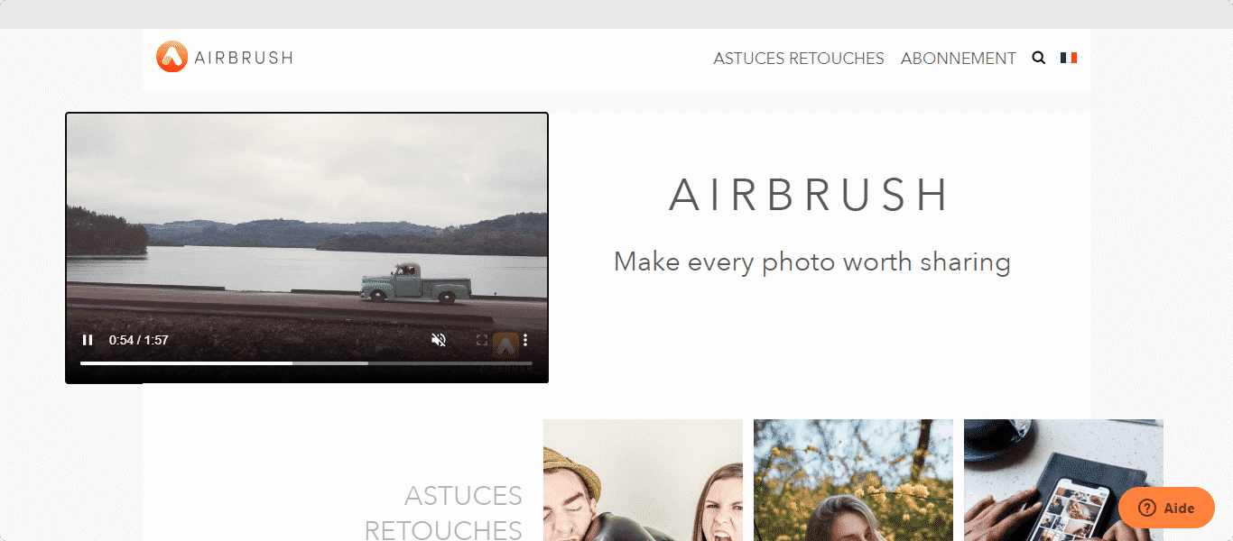 Airbrush app retouche photo