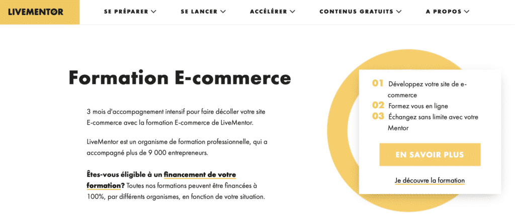 LiveMentor e-commerce