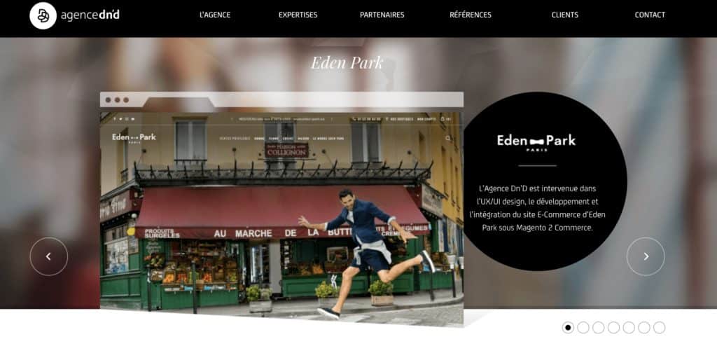 agence UX dnd homepage