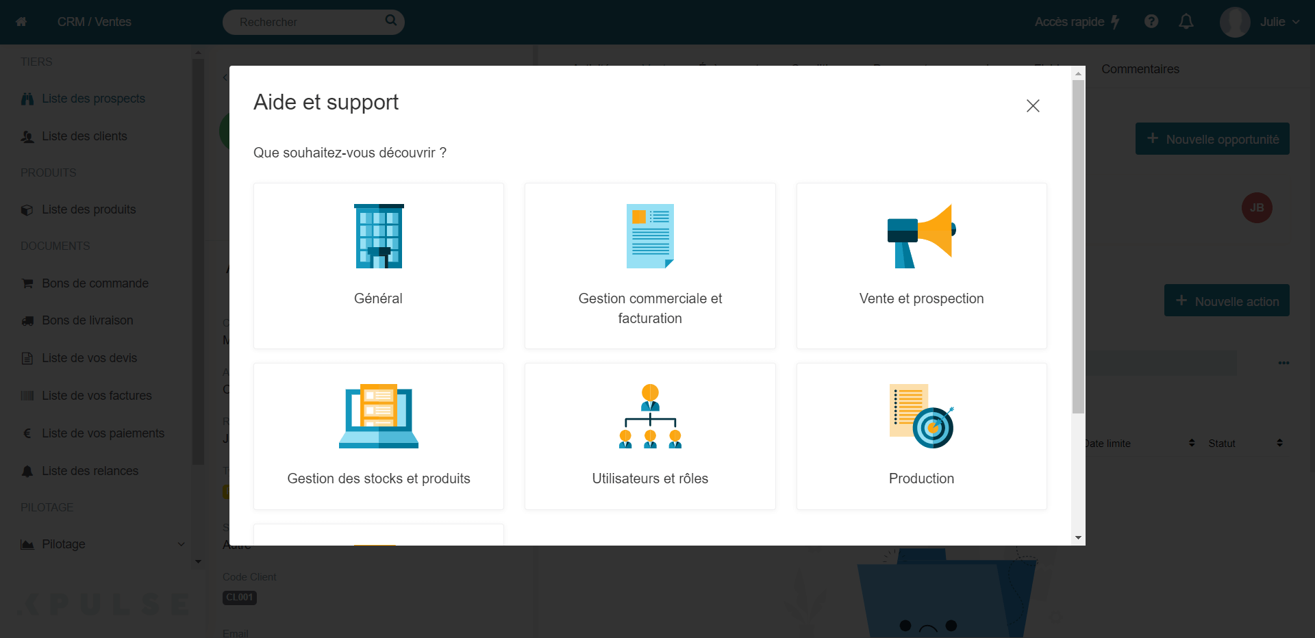 kpulse support client