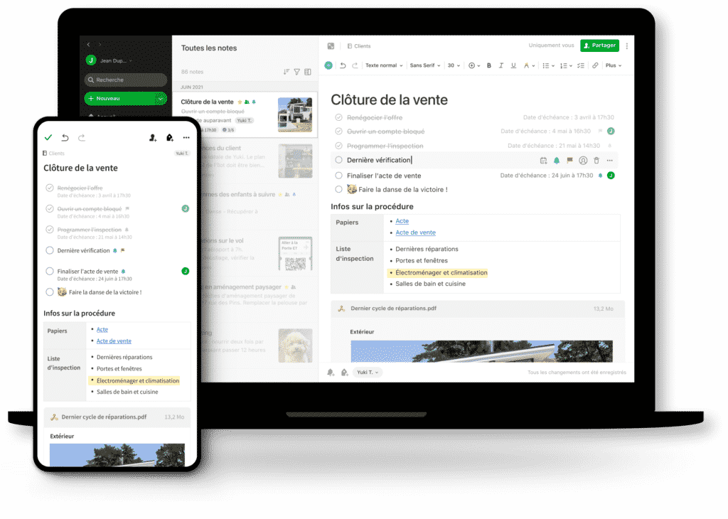 outil freelance prise de note evernote