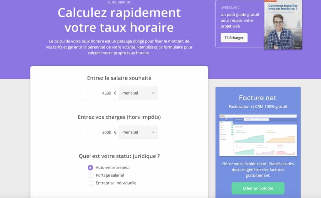 outils freelance taux horaire