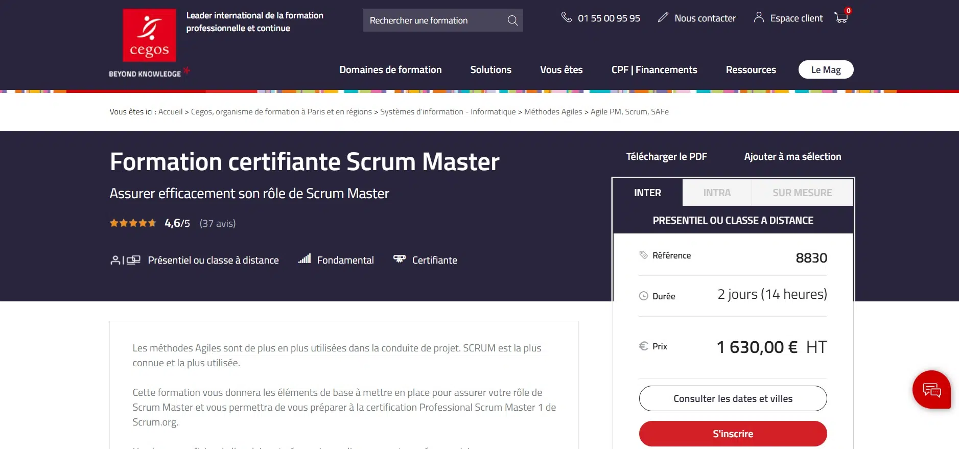 cegos scrum master