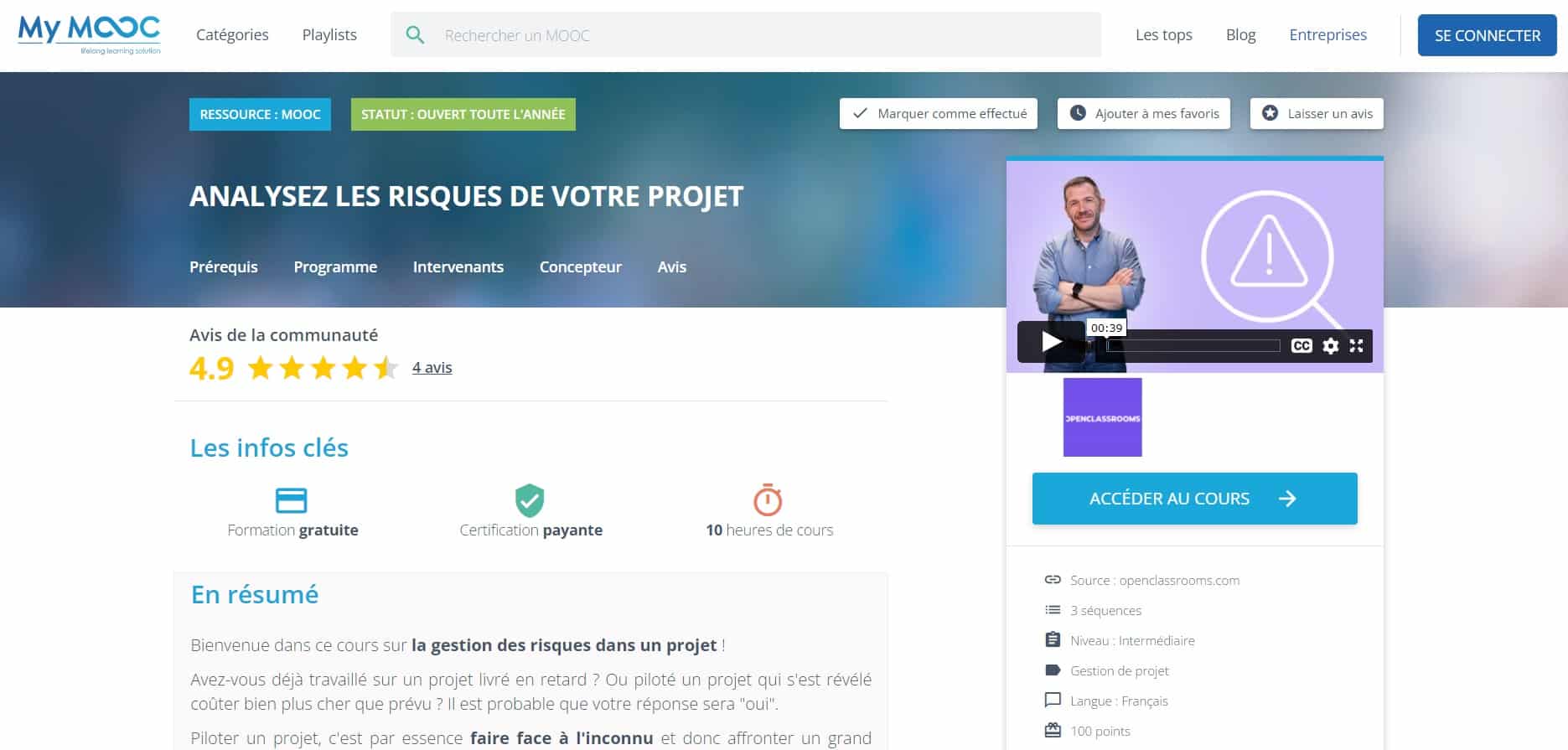 gestion risques projet