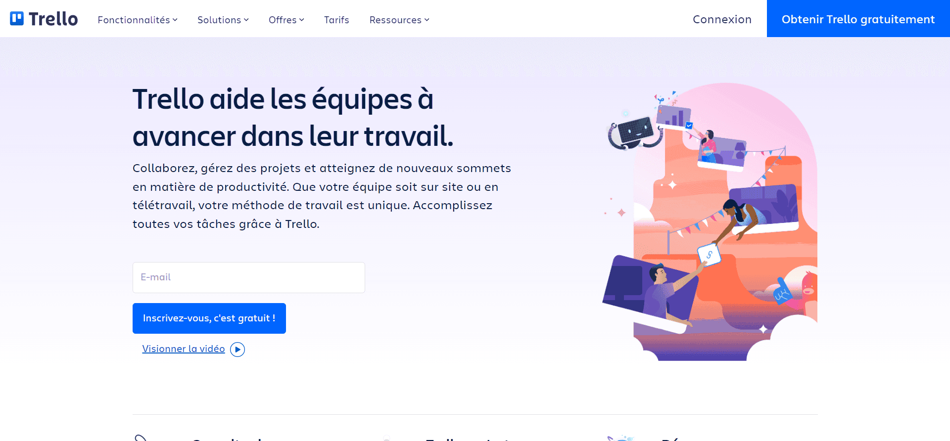 trello outil gestion projet homepage