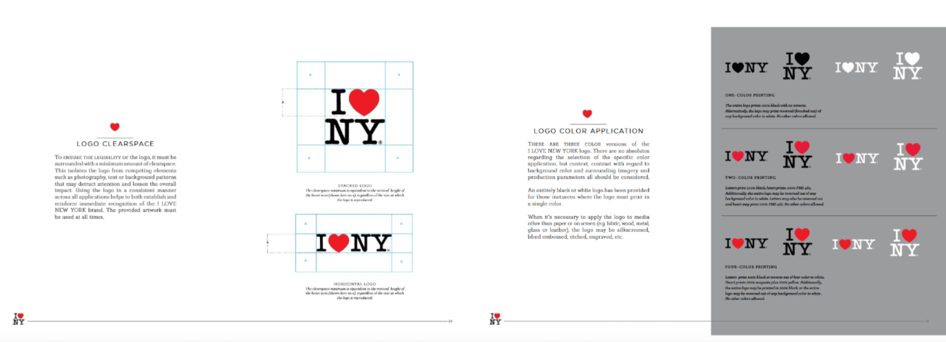 exemple charte graphique i love new york