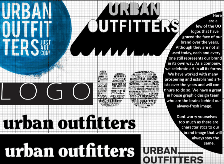 exemple charte graphique urban outfiters