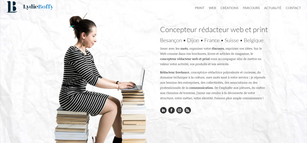lydie boffy exemple site cv