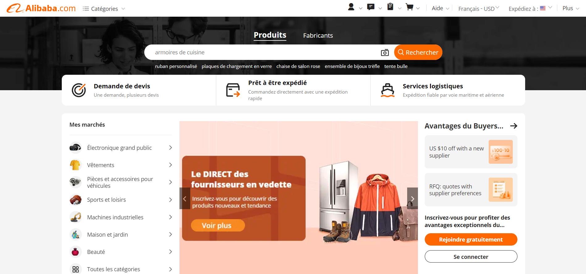 alibaba plateforme accueil