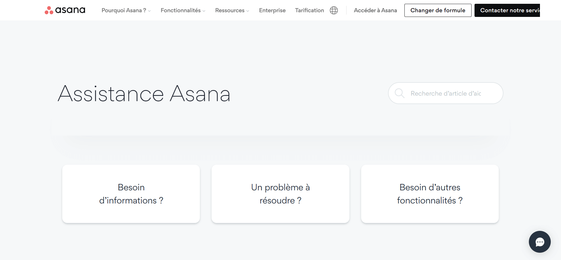 support client asana