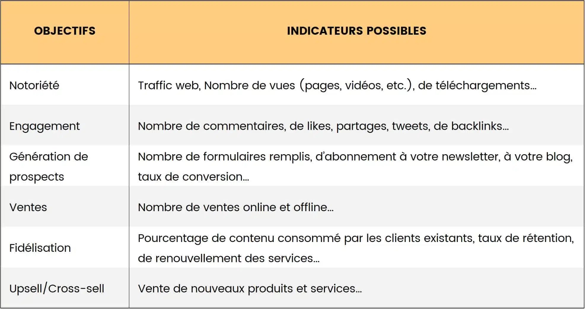 gestion projet marketing kpi