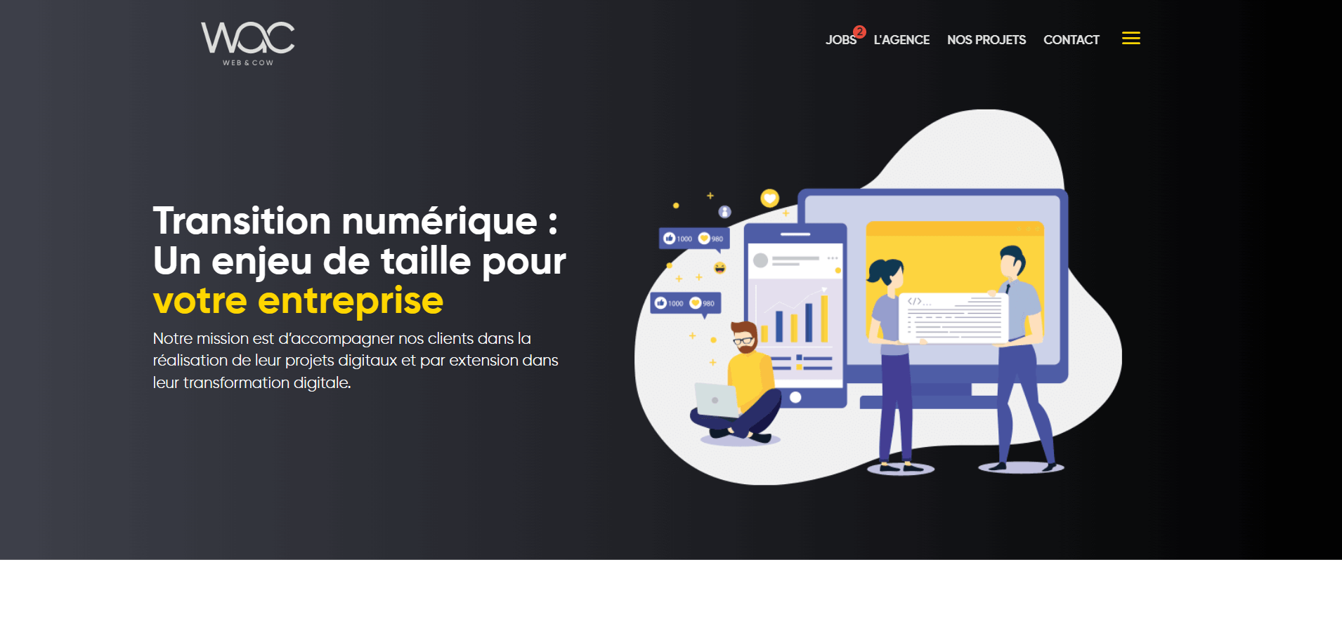 meilleures agences transformation digitale web and cow