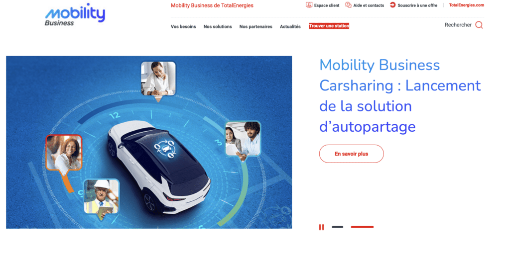 avis TotalEnergy - Offre Mobility accueil