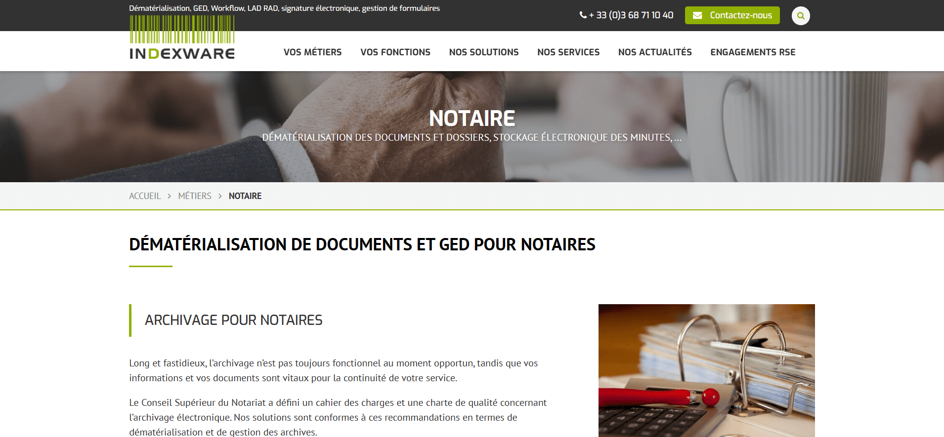 logiciel notaires indexware