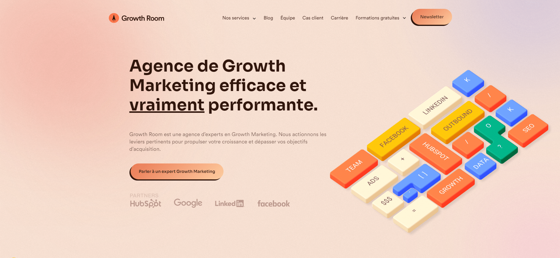 site agence growth room