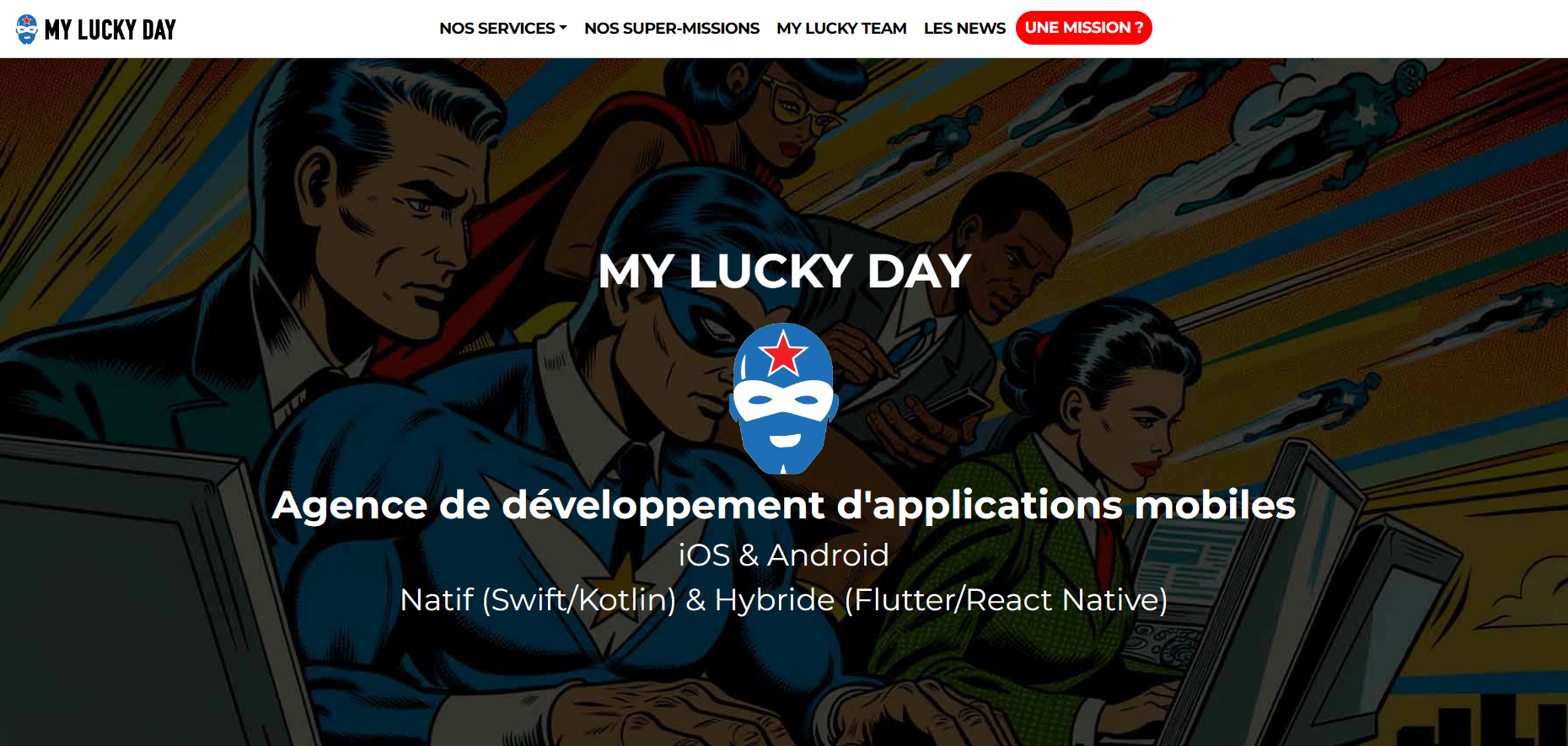 agence développement application mobile myluckyday