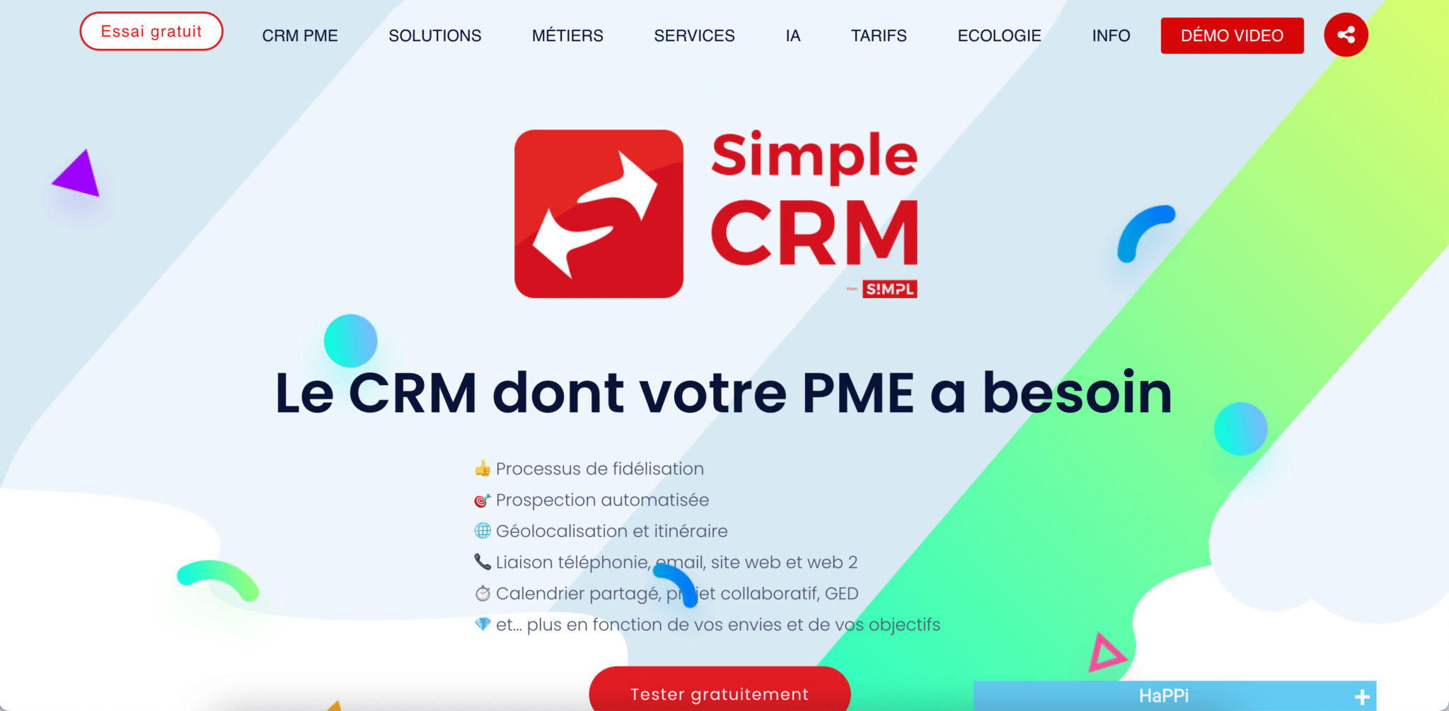 Top CRM Français - outil simple CRM
