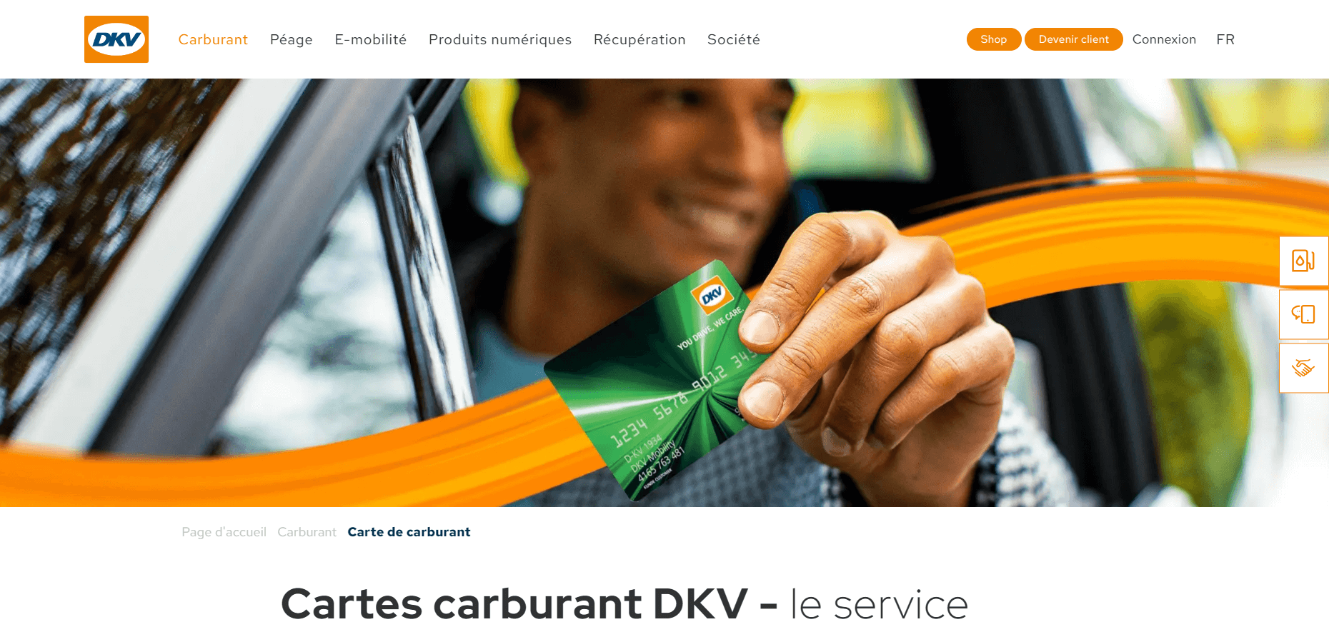 comparatif cartes carburant professionnel dkv