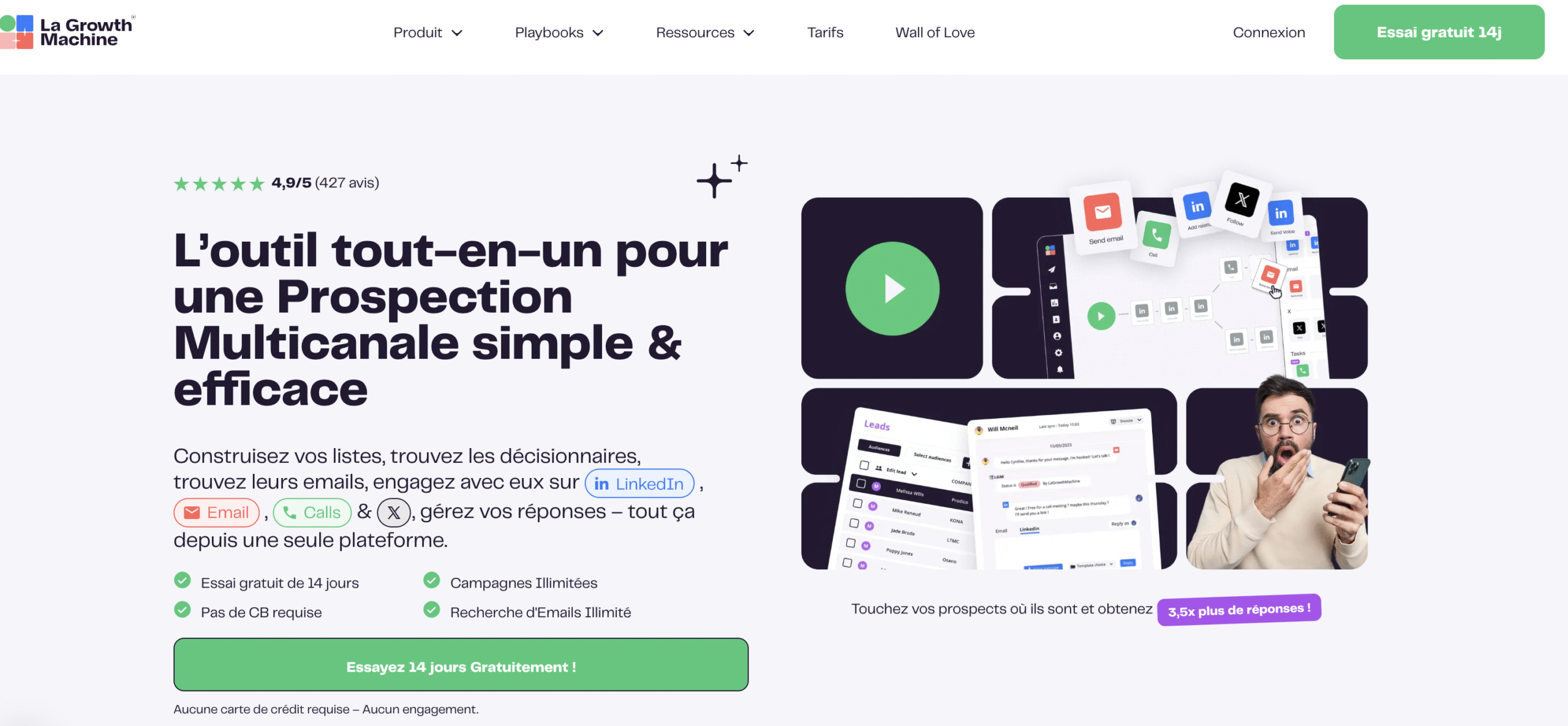 Outil de prospection multicanale efficace et simple.