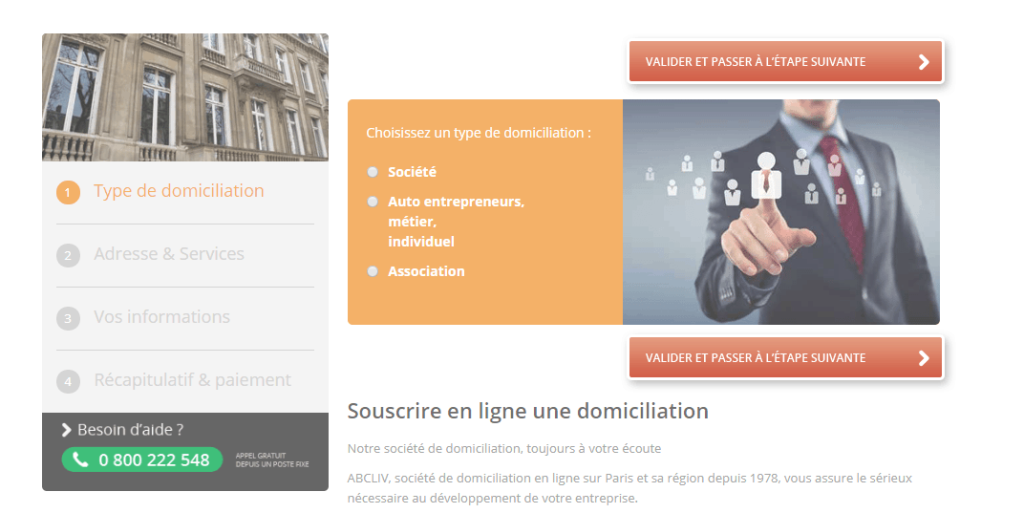 domiciliation entreprise abcliv