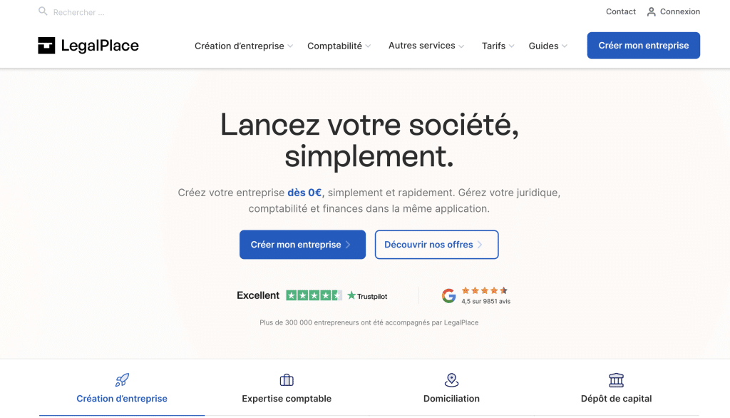 domiciliation entreprise legalplace