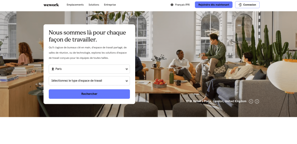 comparatif coworking wework