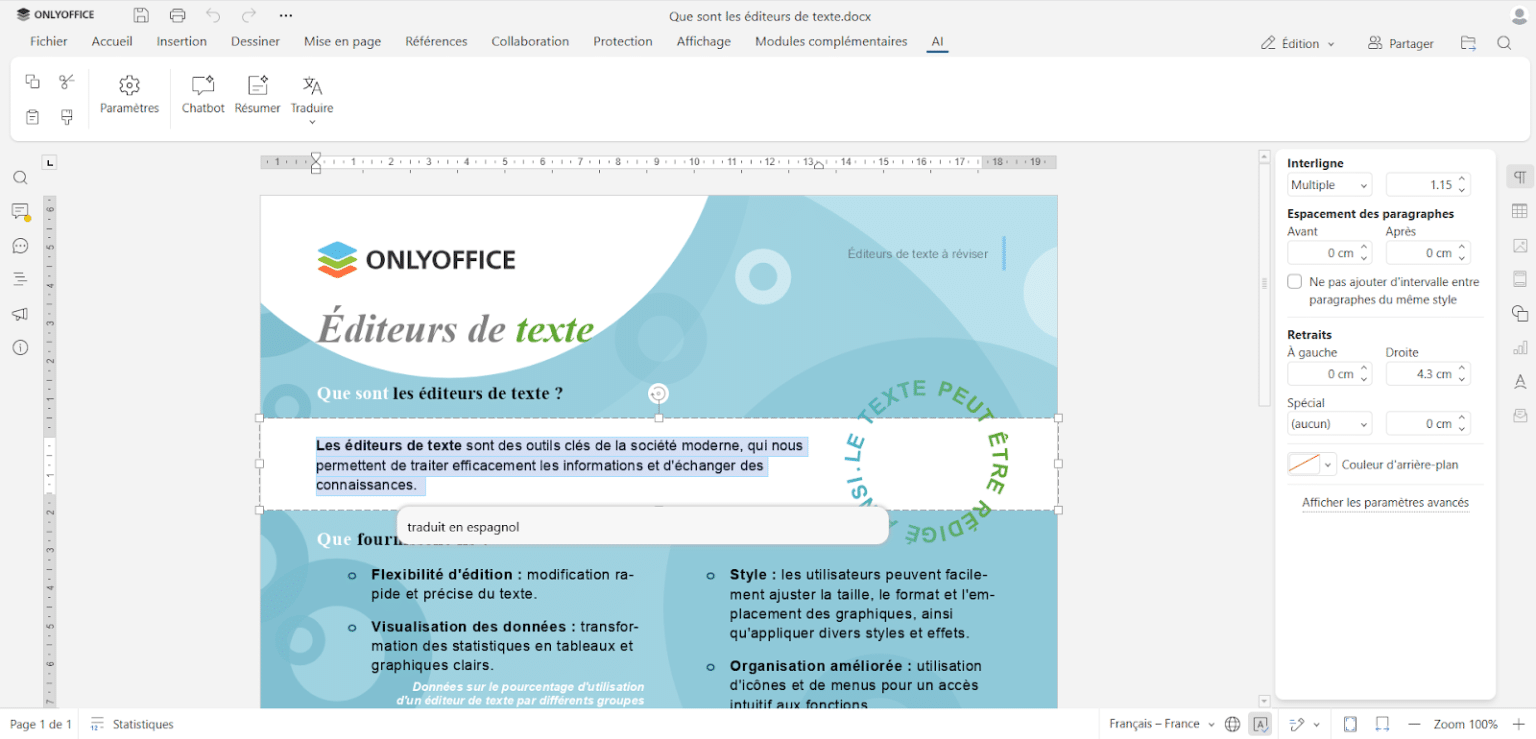 Avis ONLYOFFICE : une suite bureautique complète et open source
