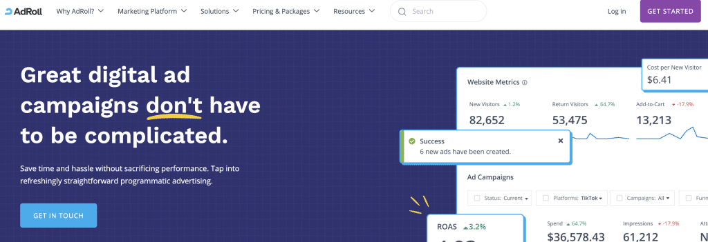 logiciel remarketing adroll