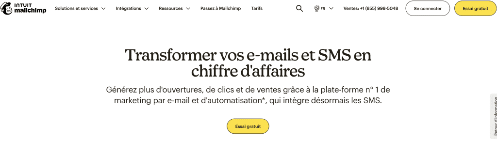 logiciel remarketing mailchimp