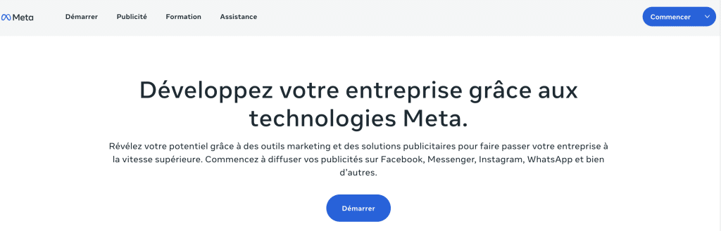 logiciel remarketing meta for busines