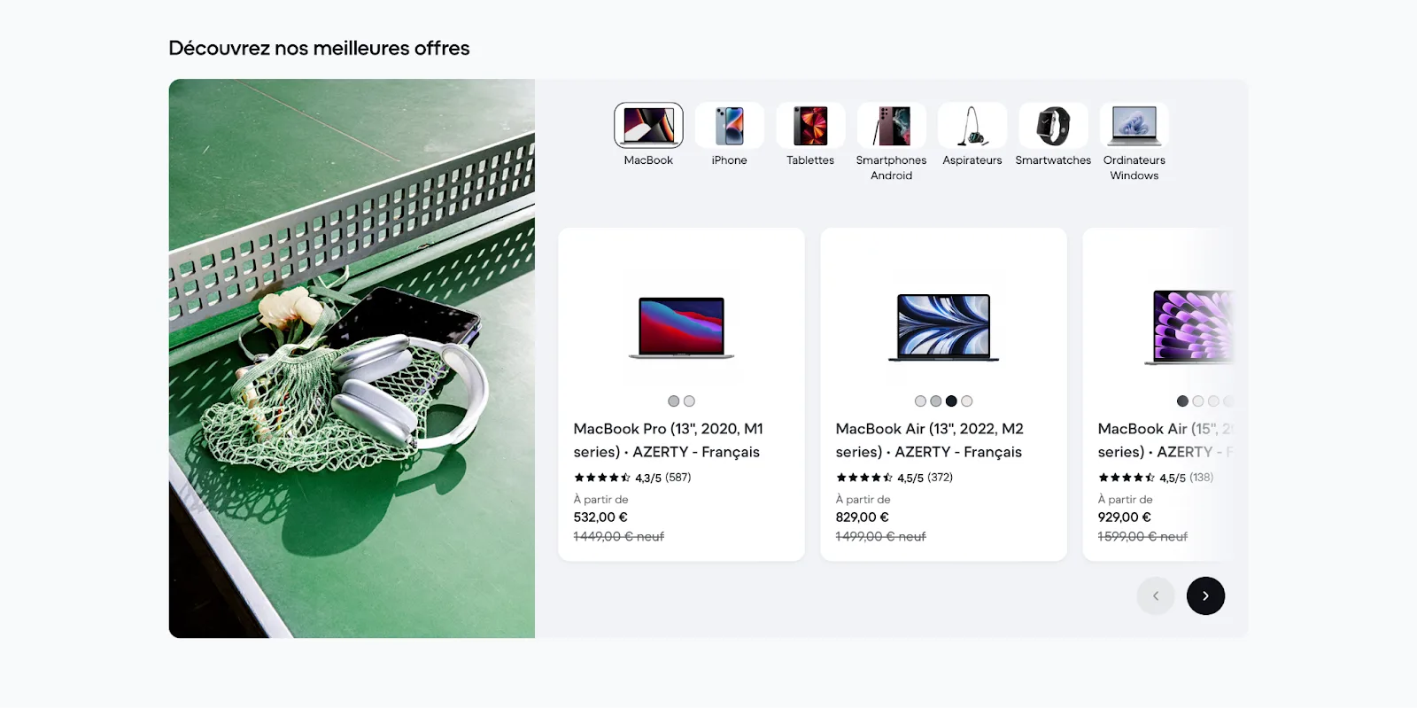 Site e-commerce Back Market : exemple de design et d’expérience réussis
