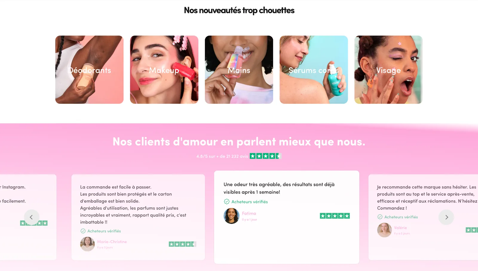 Site e-commerce Merci Handy : exemple de design et d’expérience réussis