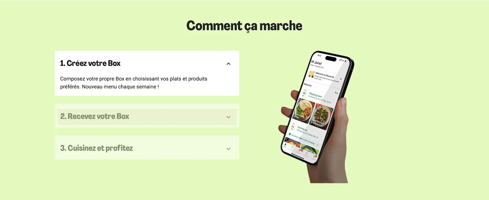 Site e-commerce HelloFresh : exemple de design et d’expérience réussis