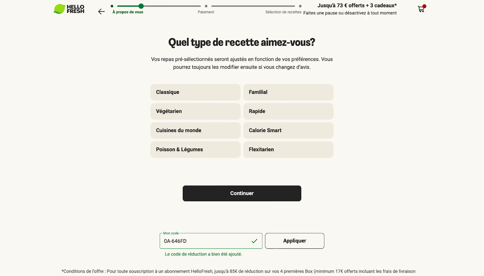 Site e-commerce HelloFresh : exemple de design et d’expérience réussis