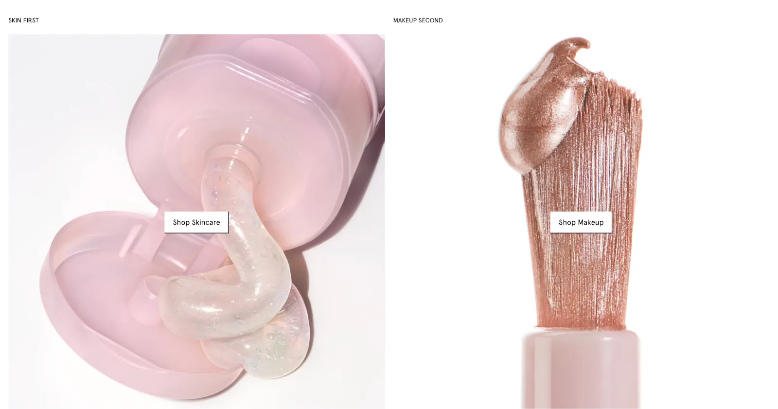 Site e-commerce Glossier : exemple de design et d’expérience réussis