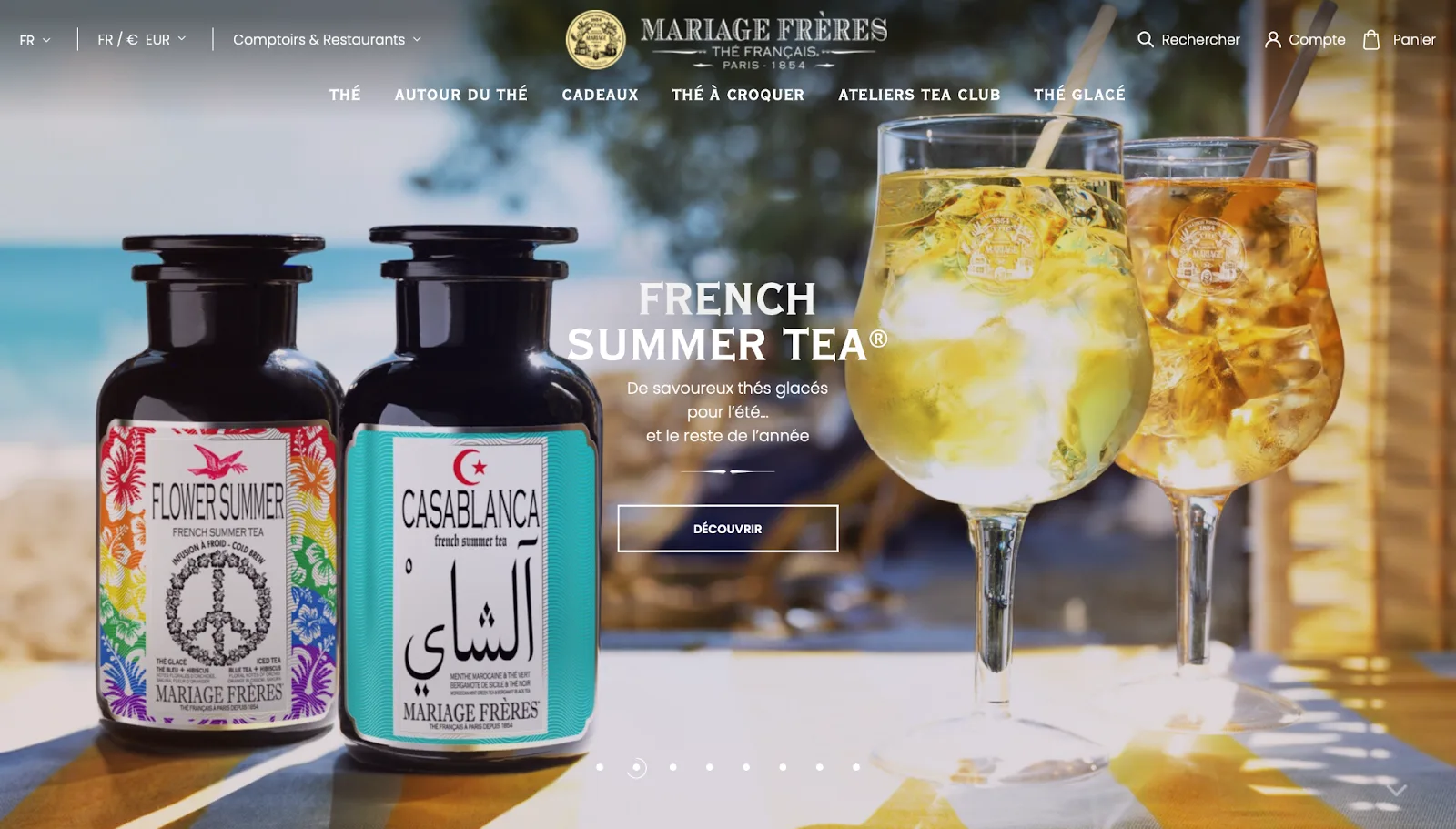 Site e-commerce Mariage Frères : exemple de design et d’expérience réussis