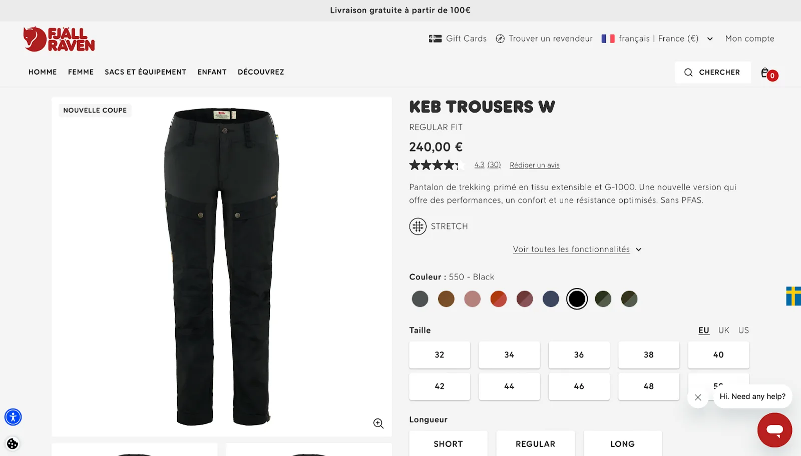 Site e-commerce Fjällräven : exemple de design et d’expérience réussis