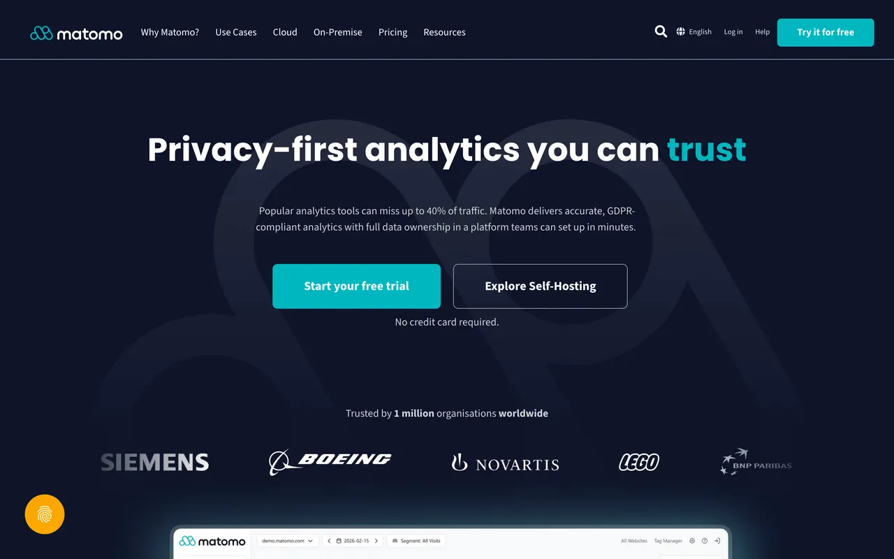 Matomo, analítica web privacy-first y open source (julio de 2026)