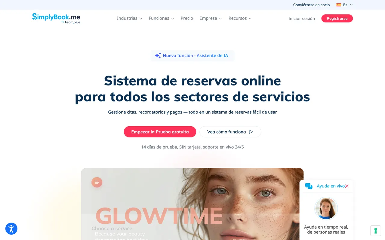 SimplyBook.me, sistema de reservas online para todos los sectores de servicios
