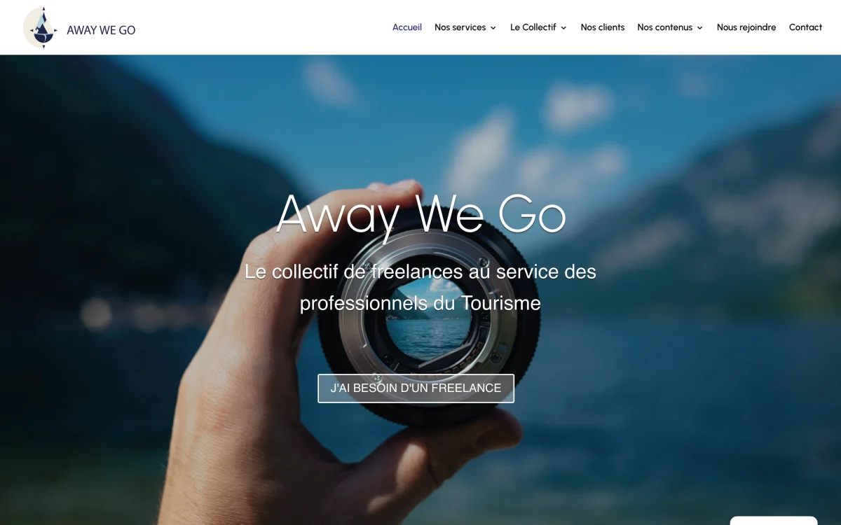 Site du collectif Away We Go en 2026