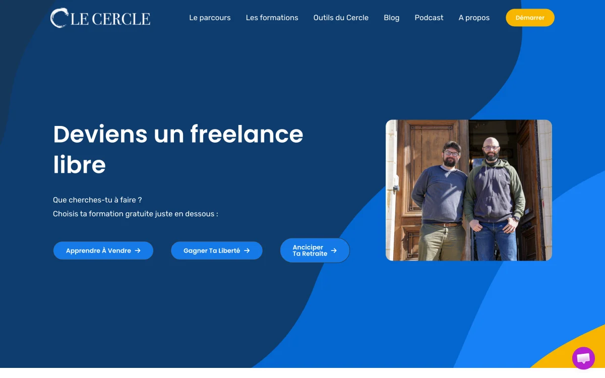 Site du collectif Le Cercle en 2026