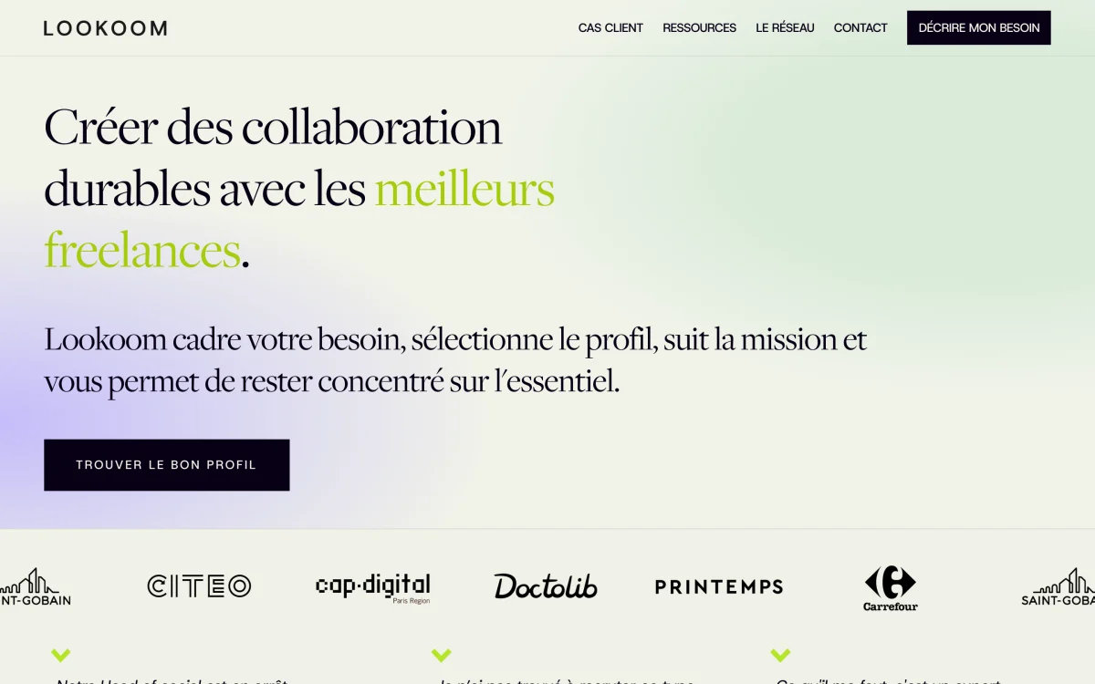 Site du collectif Lookoom en 2026