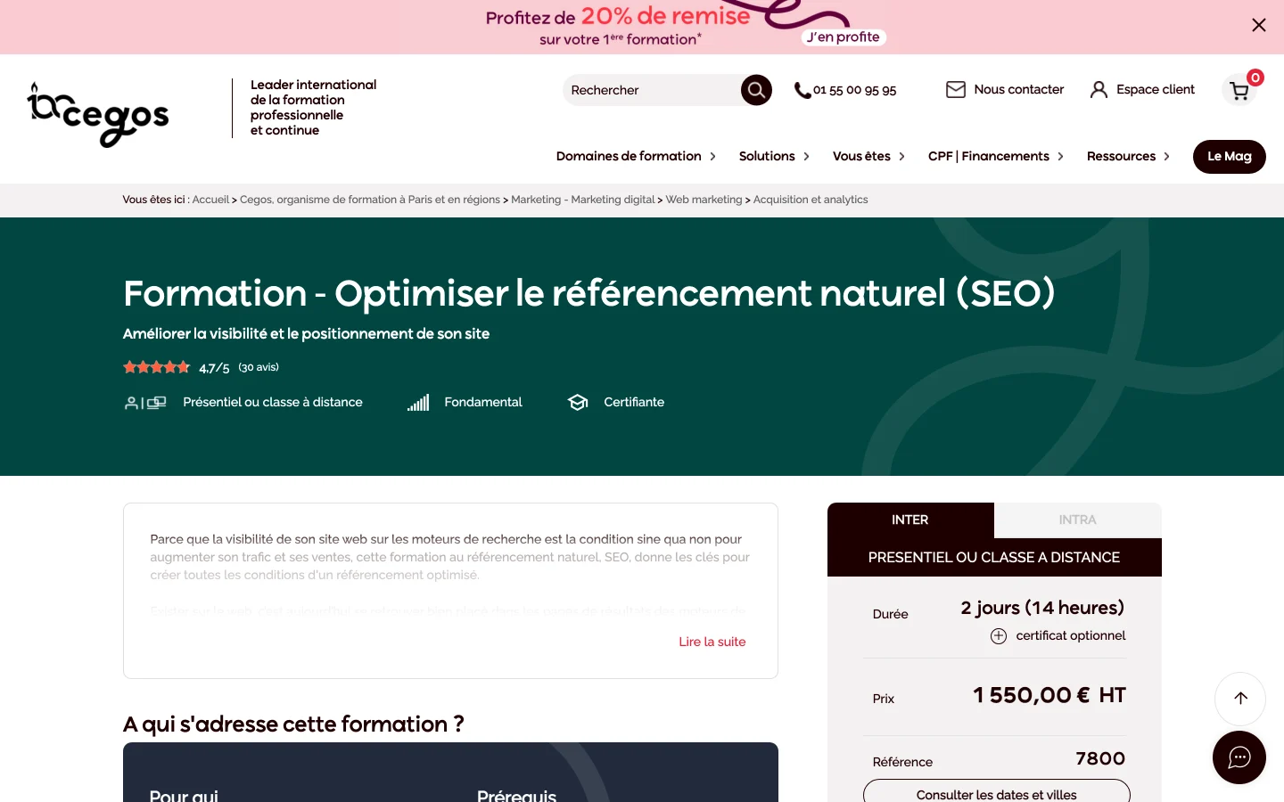 formation seo cegos